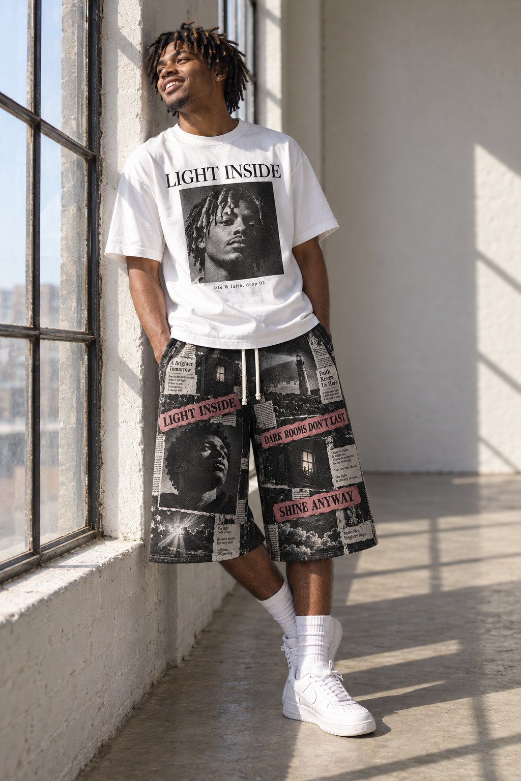 The Light Inside Set: Light Inside Tee and Long Short, Drop 02