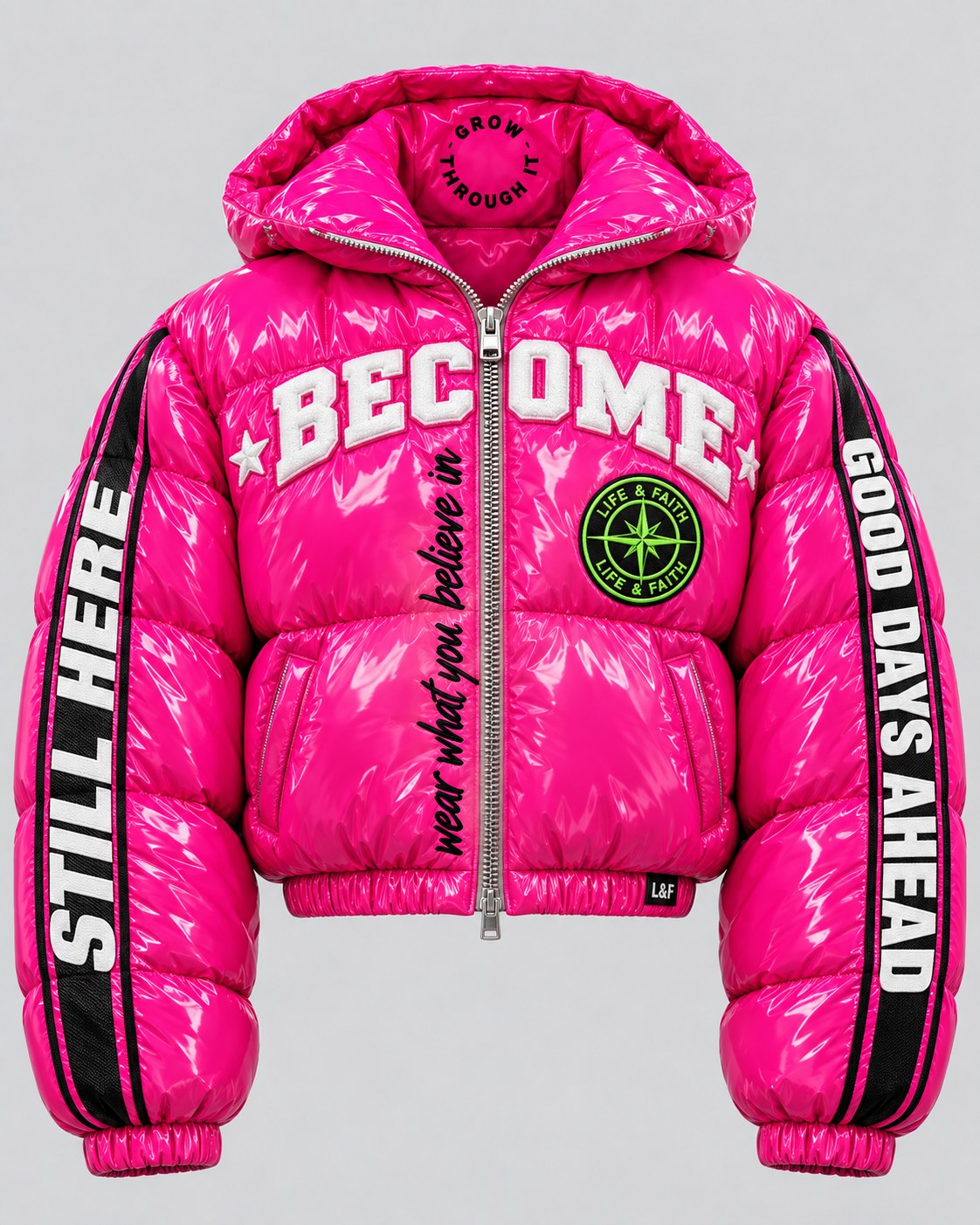 Become Gloss Puffer · Good Energy reversed view
