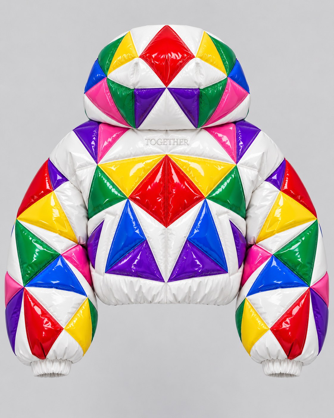 Together Gloss Puffer · Pink back view