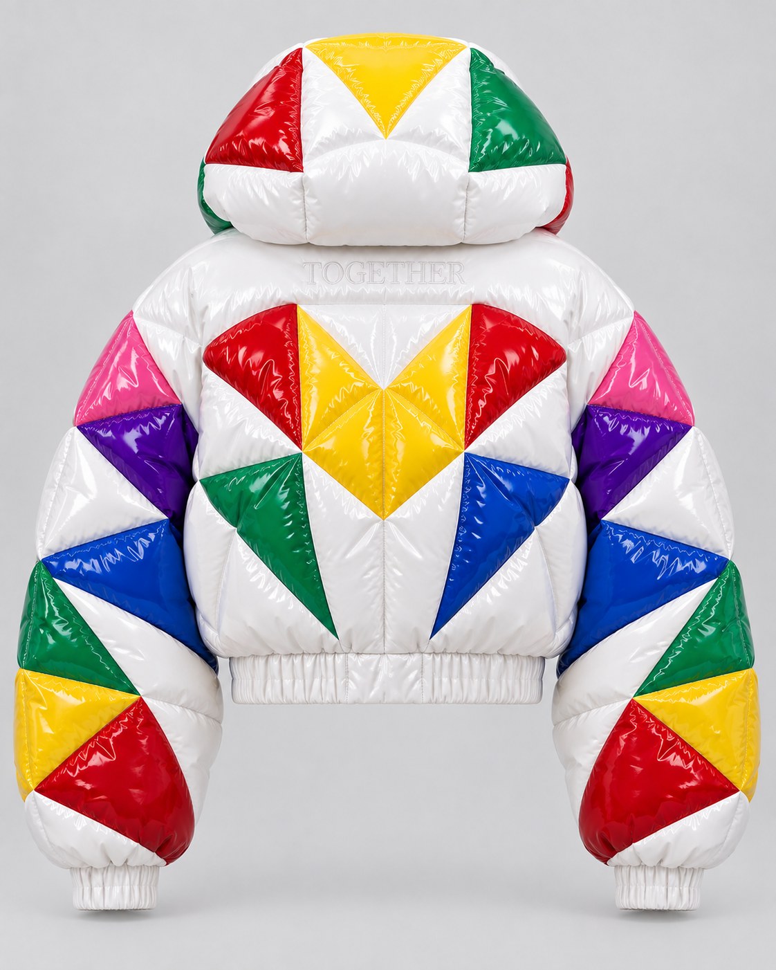Together Gloss Puffer · Stars back view