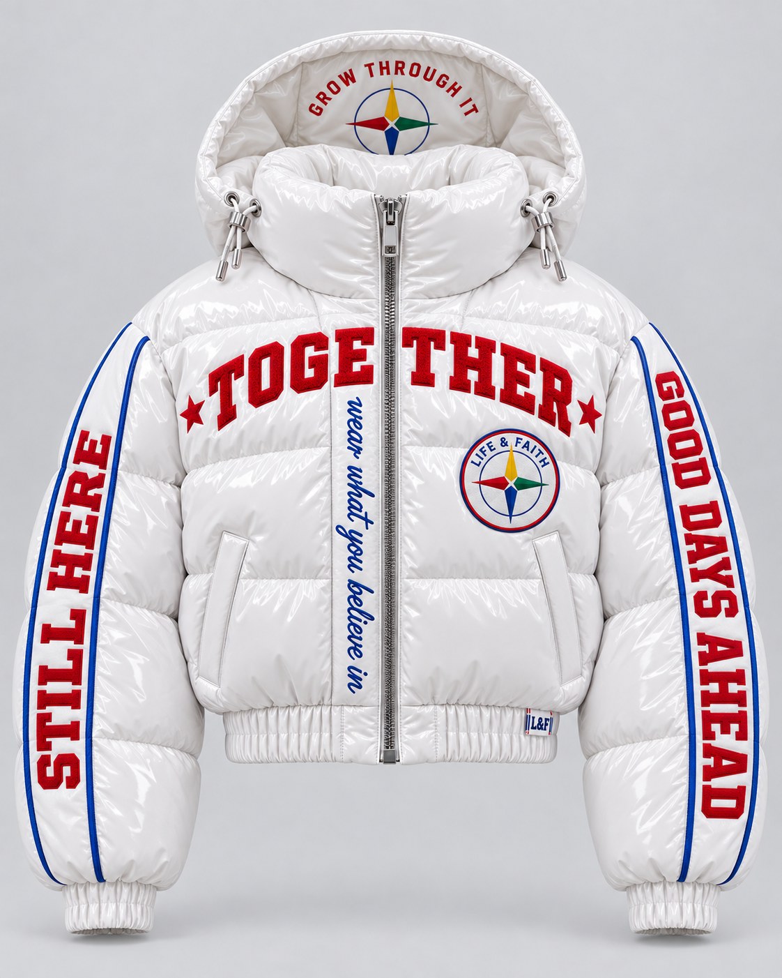 Together Gloss Puffer · Stars reversed view