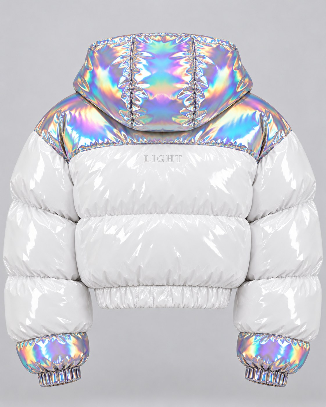 Light Gloss Puffer · Holo back view