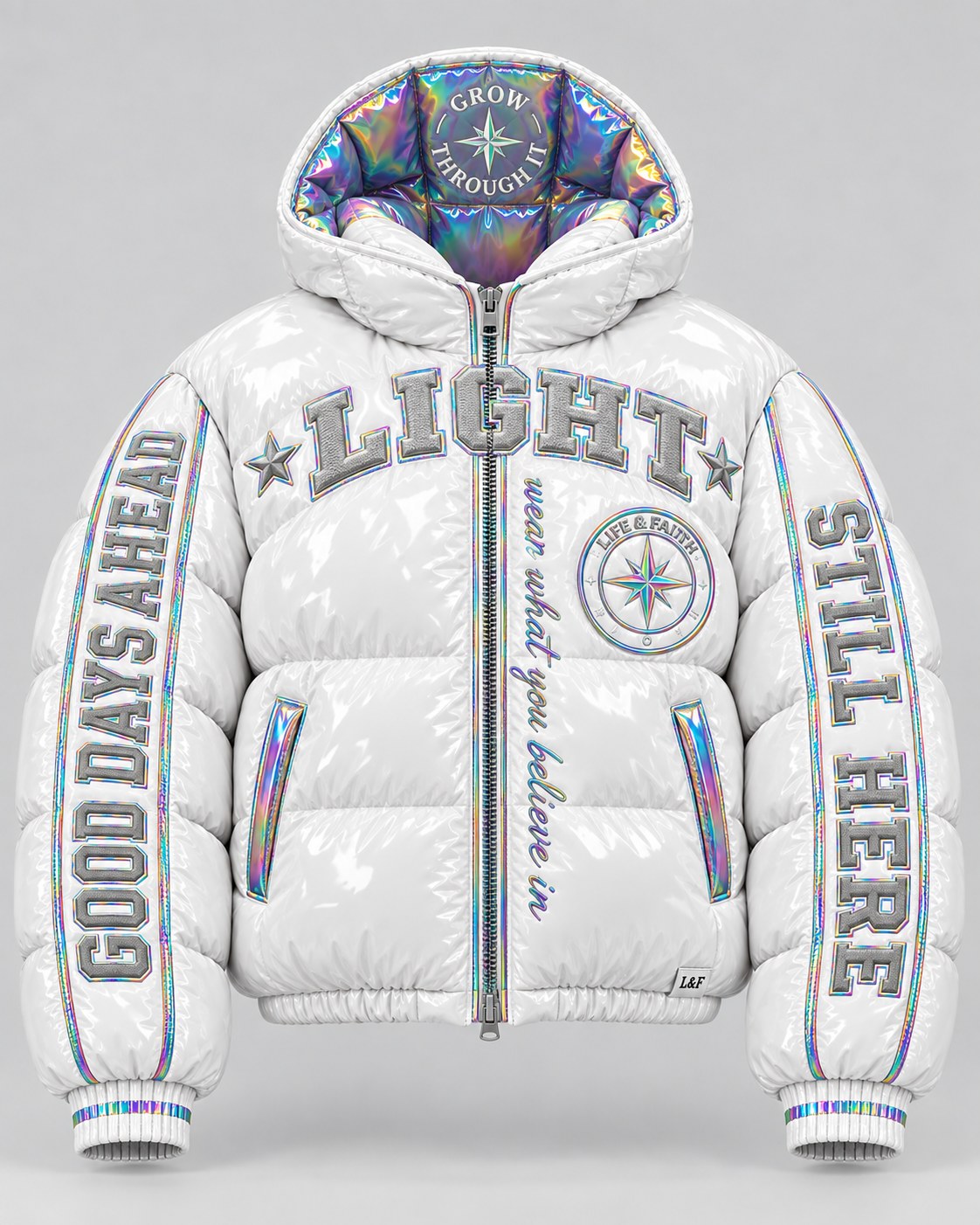 Light Gloss Puffer · Pearl reversed view