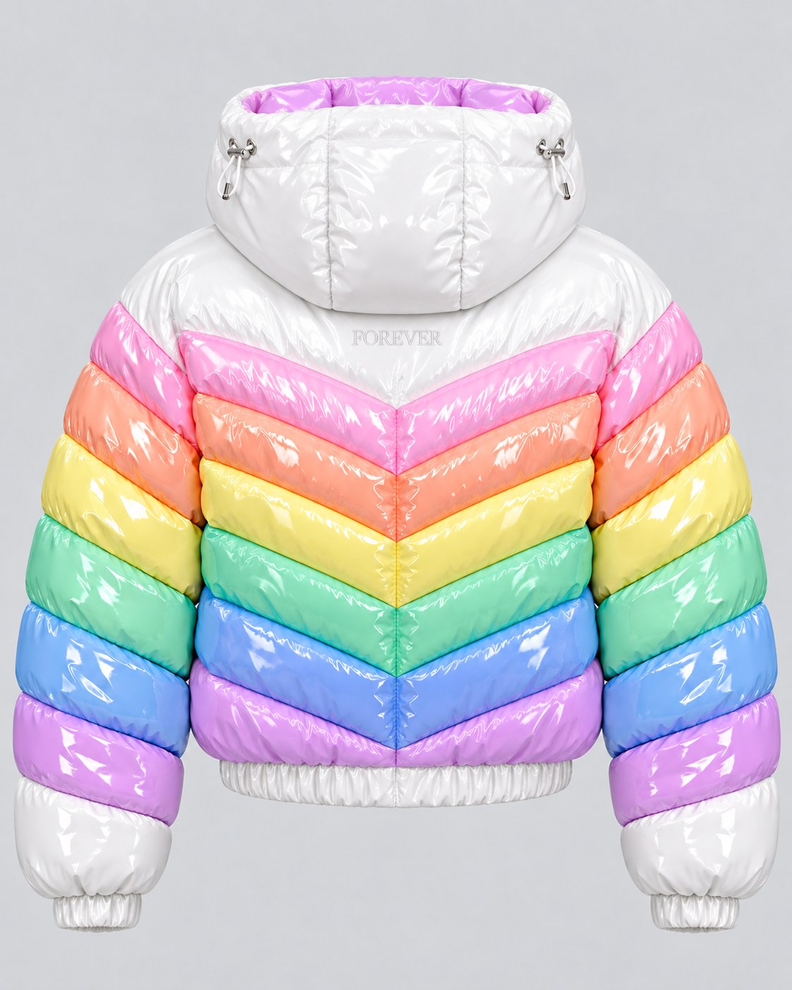 Forever Gloss Puffer · Lavender Hood back view
