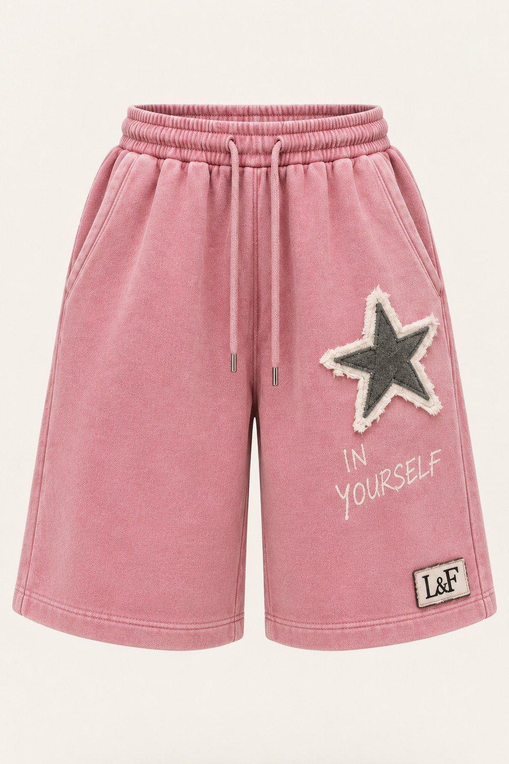 Believe Sweat Short in Washed Rose
