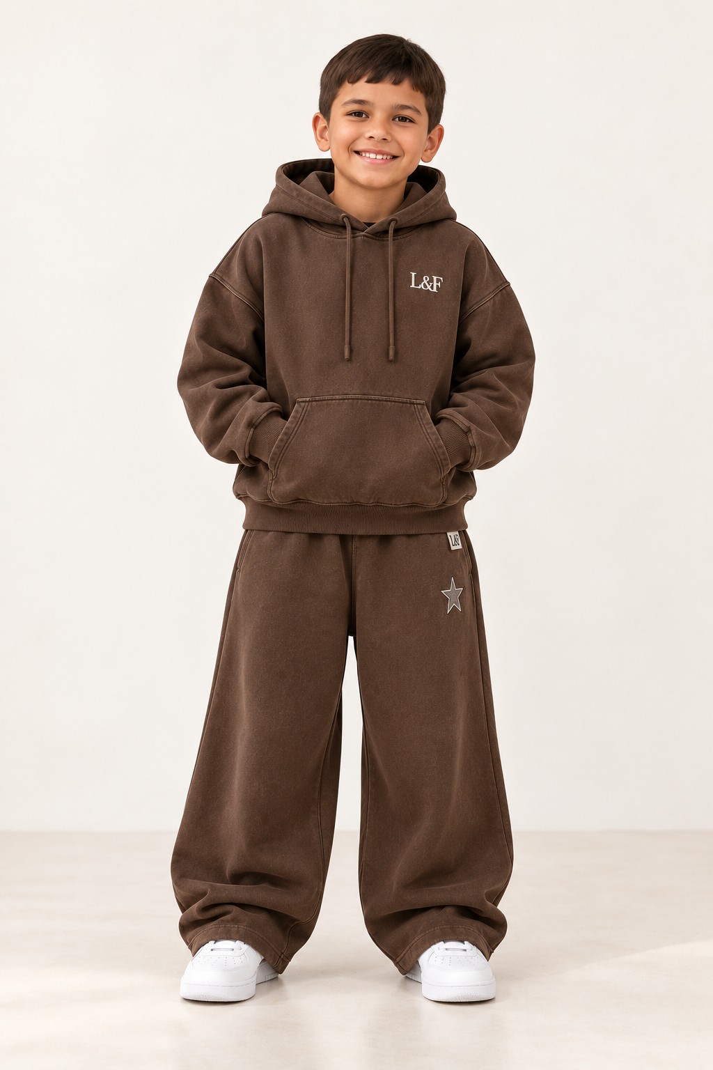 Together Set in chocolate on a boy aged eight