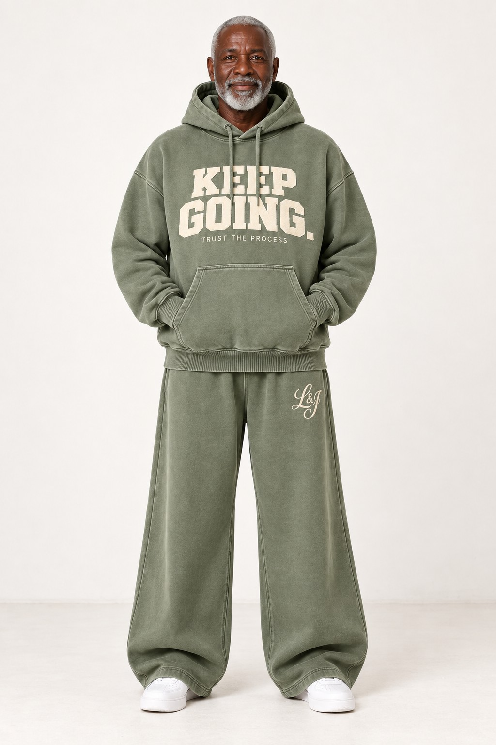 The Forward Set in Sage, worn as the complete set