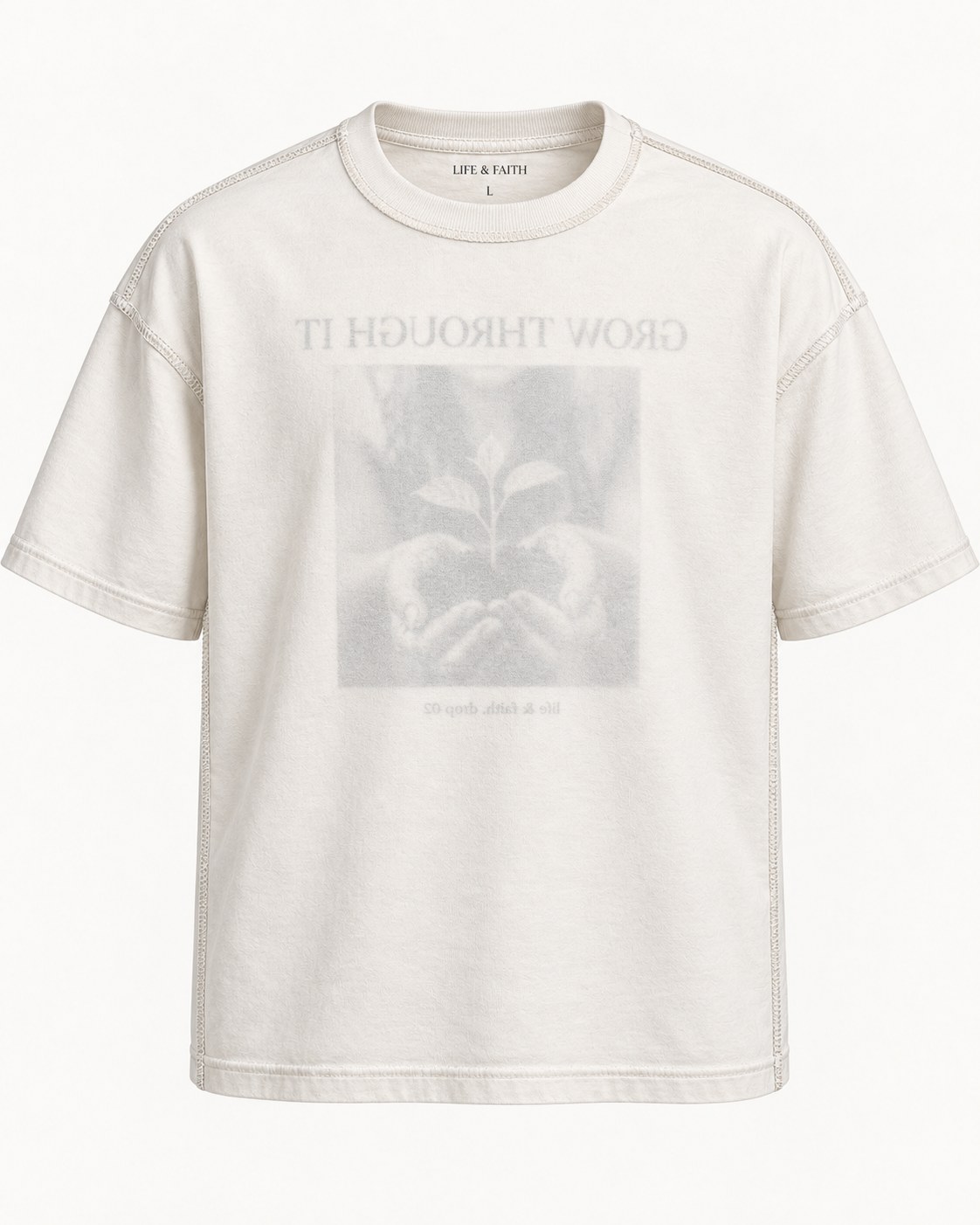 Grow Through It Tee inside view