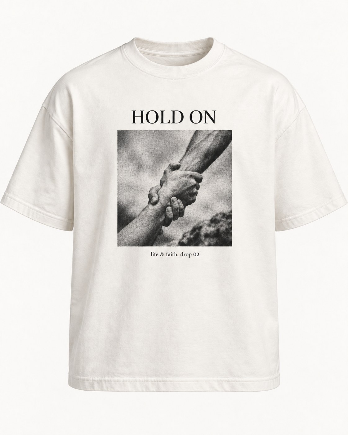 The Hold On Set tee view