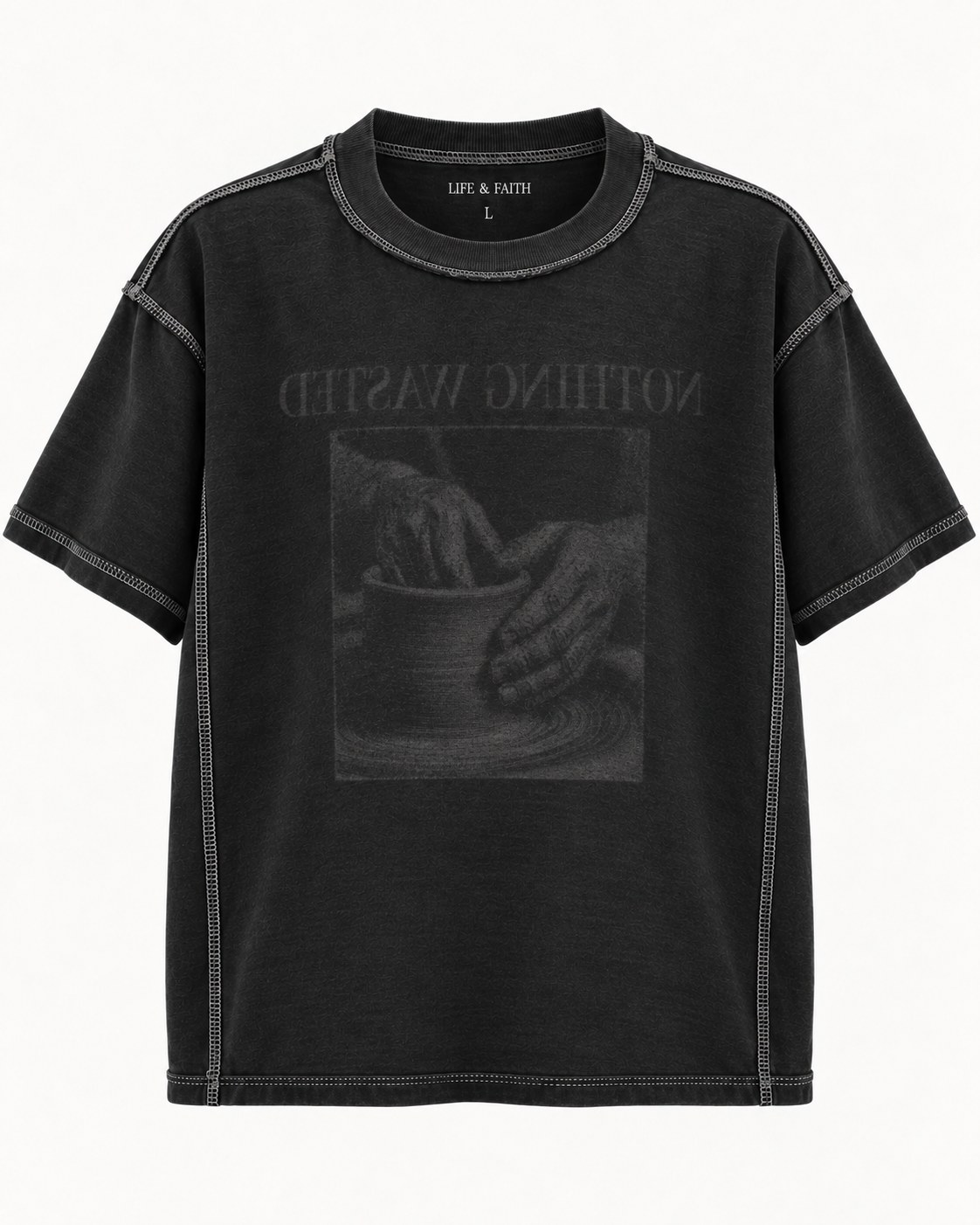 Nothing Wasted Tee inside view
