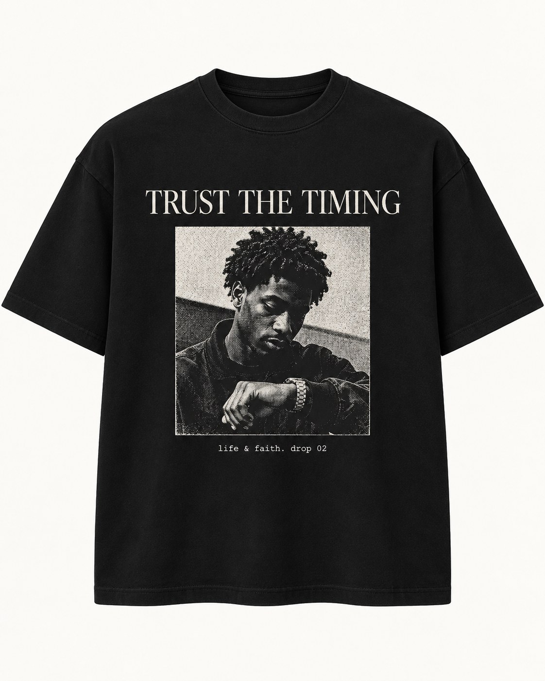 Trust the Timing Tee front view