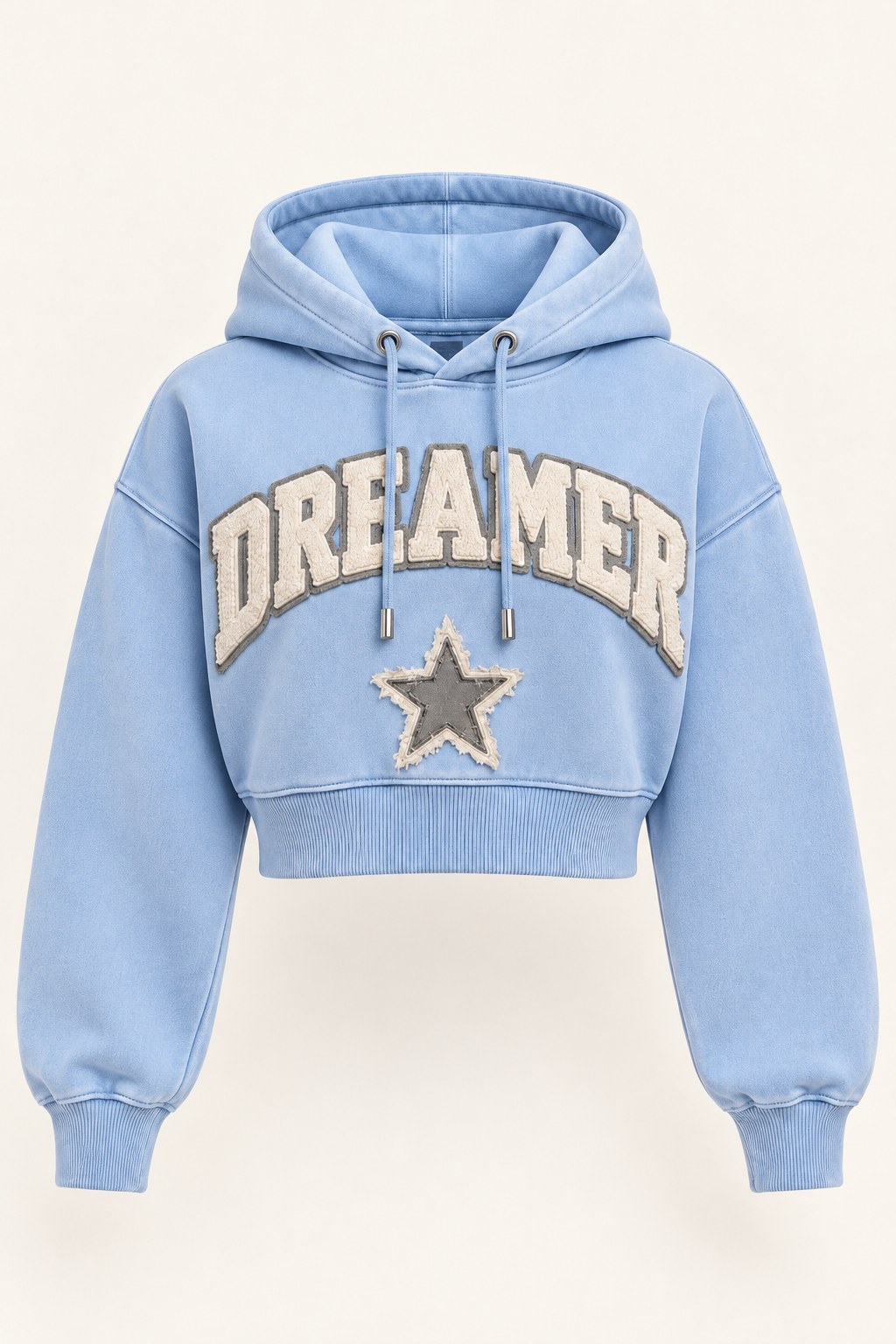 Dreamer Crop Hoodie · Teen in Baby Blue