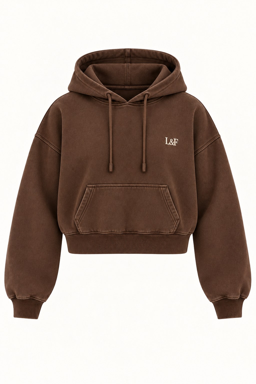 Together Crop Hoodie · Teen in Chocolate