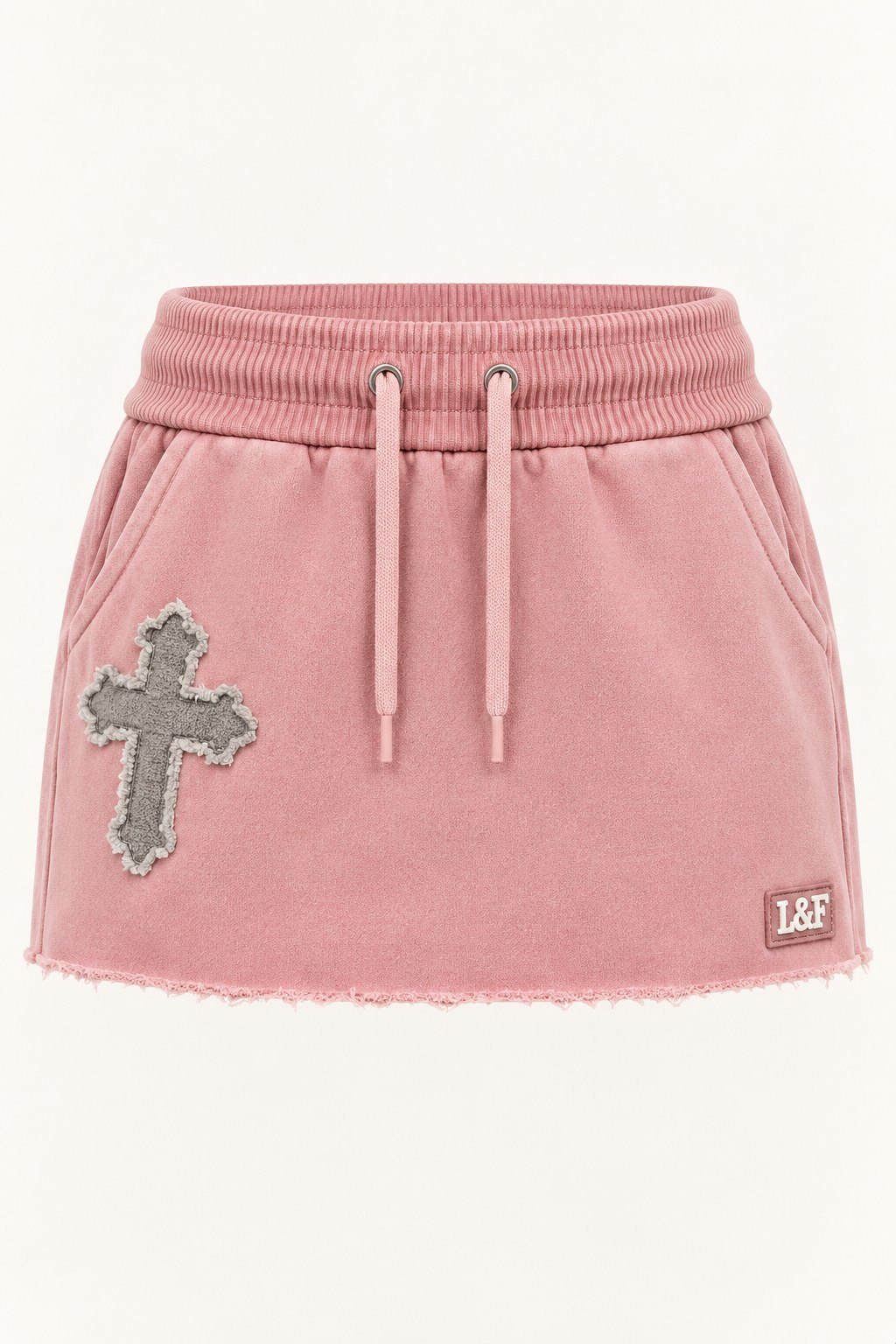 Forever Forward fleece micro mini skirt in Blush