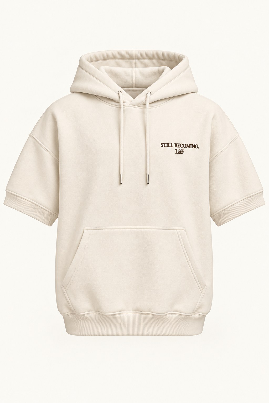 Become Short-Sleeve Hoodie · Teen in Cream