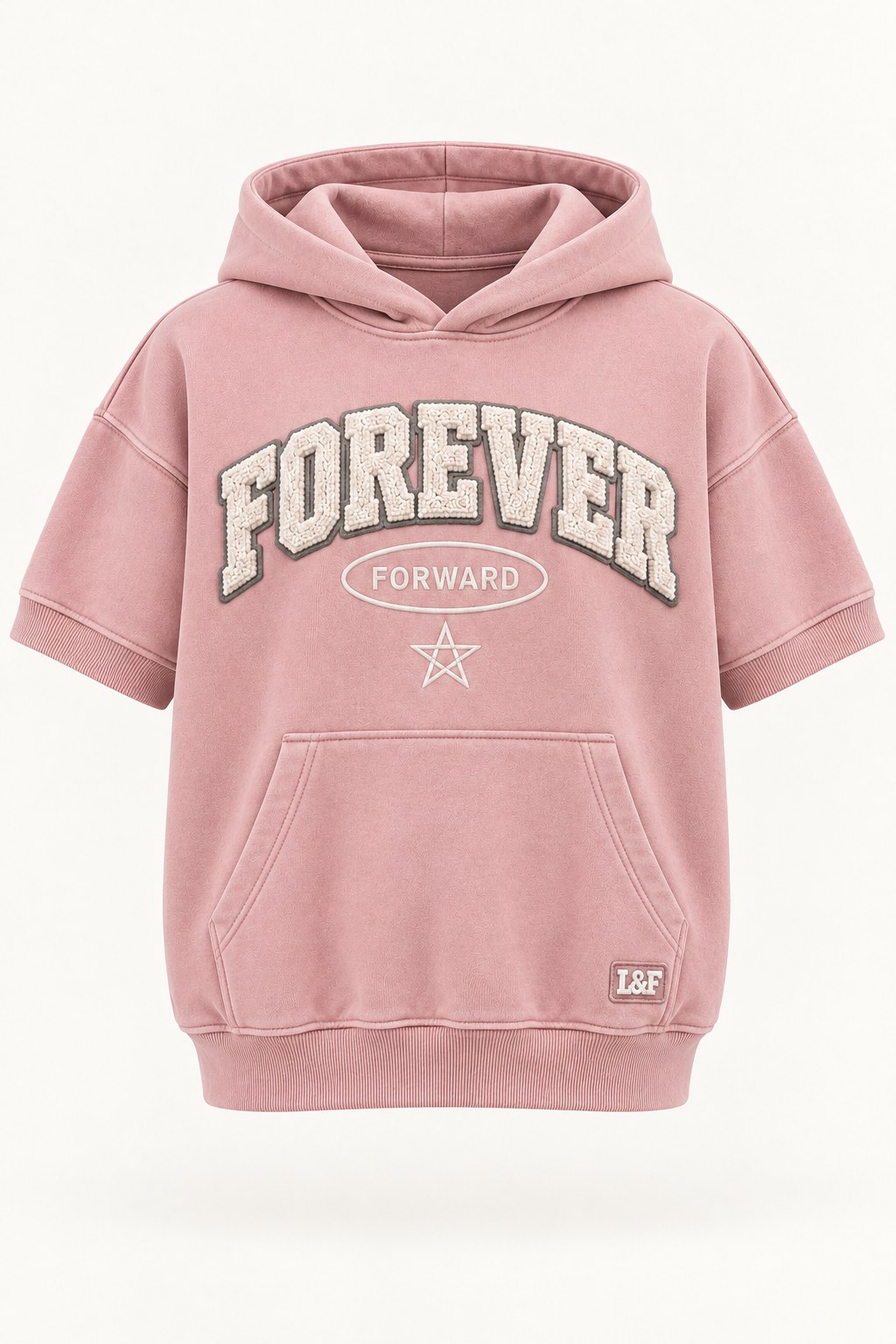 Forever Forward Short-Sleeve Hoodie · Teen in Blush