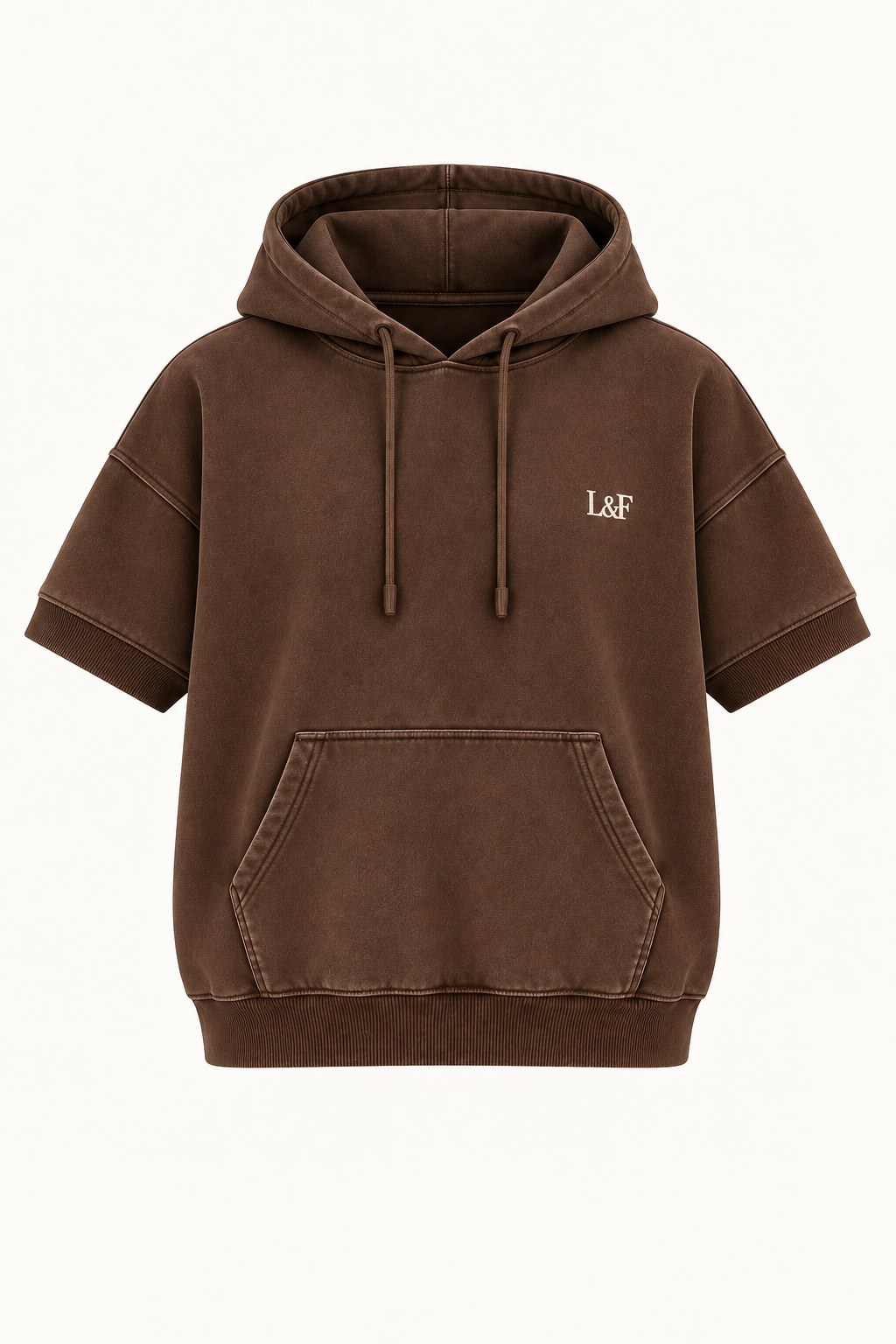 Together Short-Sleeve Hoodie · Teen in Chocolate