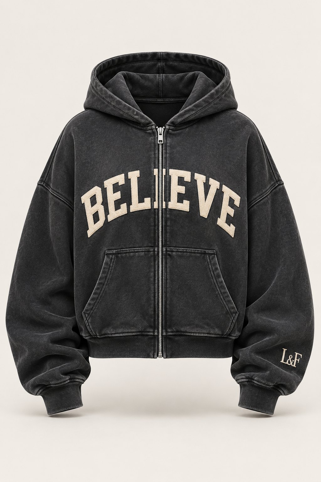 The Believe Set in washed charcoal